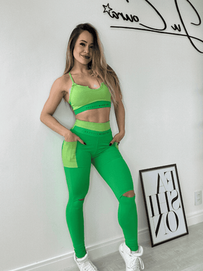 Conjunto Dimension com Bolso Lateral Top e Legging