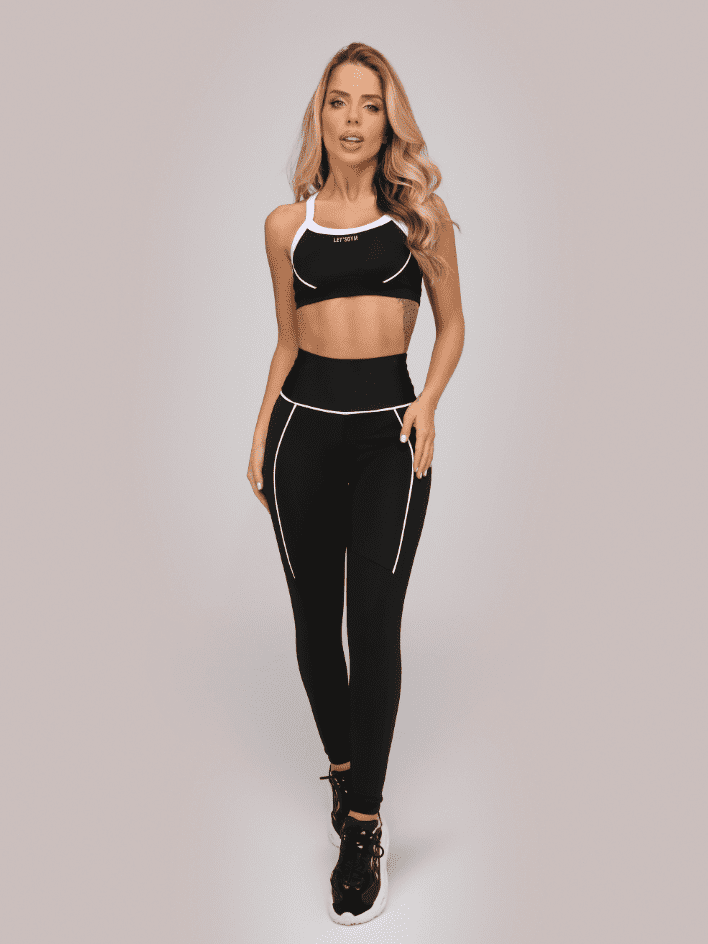 Conjunto Legging e Top Gummy Preto