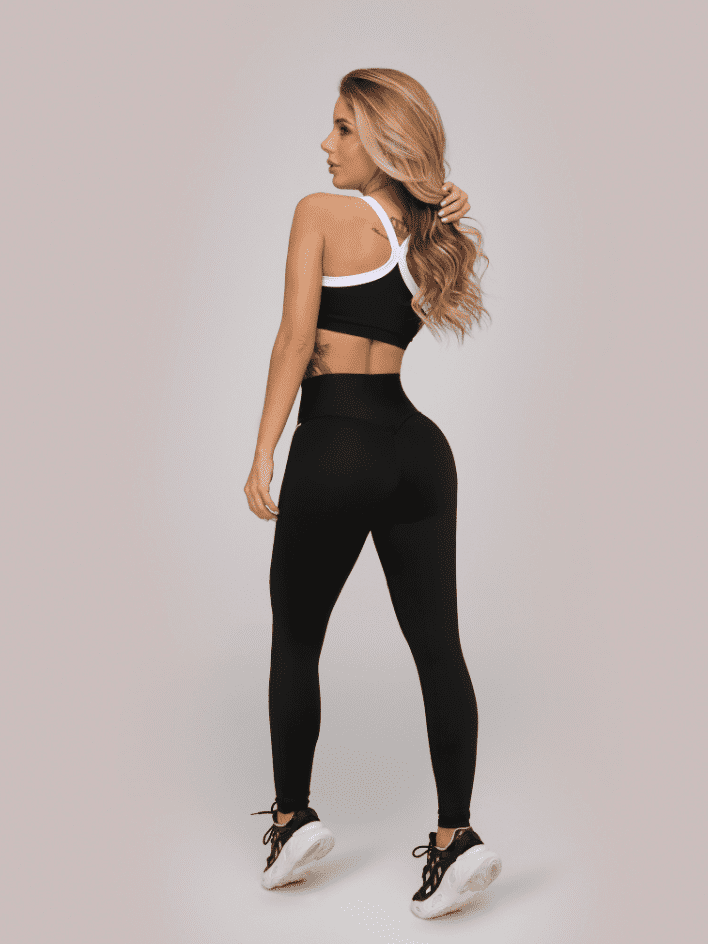 Conjunto Legging e Top Gummy Preto